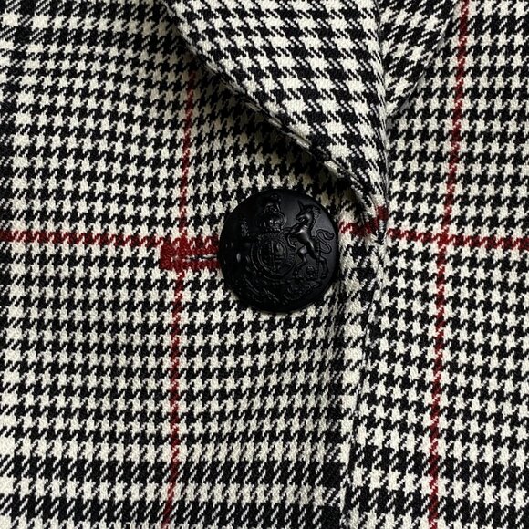 Veronica Beard Women’s Eva Plaid Blazer Jacket Size 4 White/Black — Single Breas - Picture 3 of 9